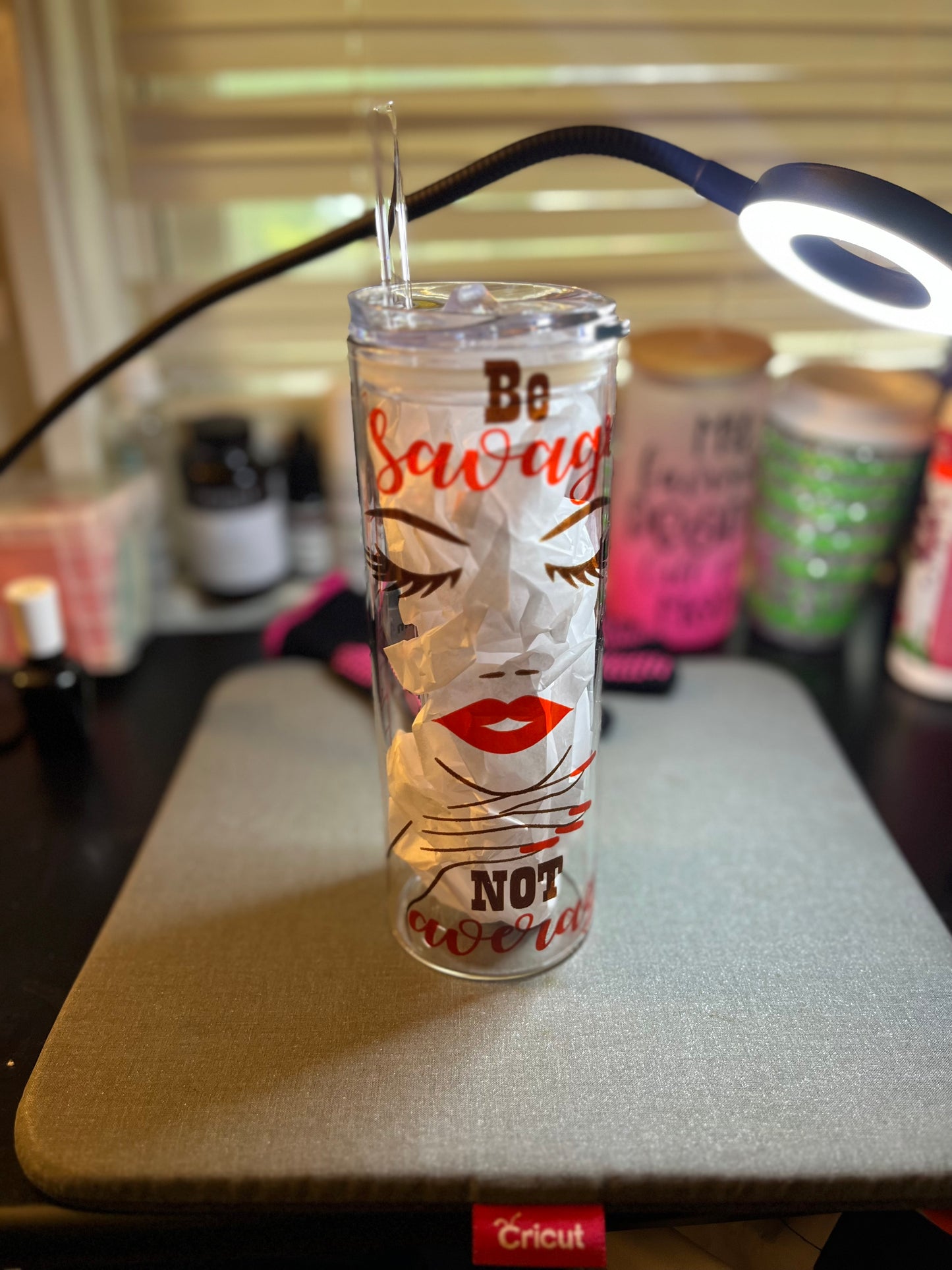 Be Savage Not Average Tumbler