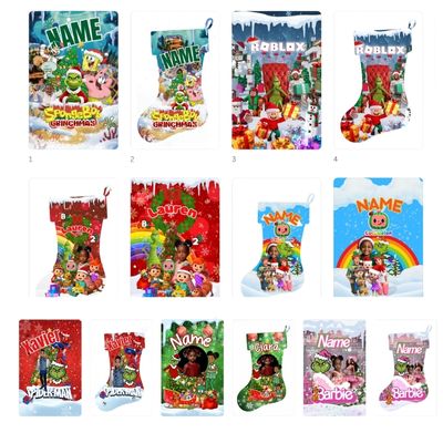 Christmas Stocking (14 pc) Editable Designs🎄
