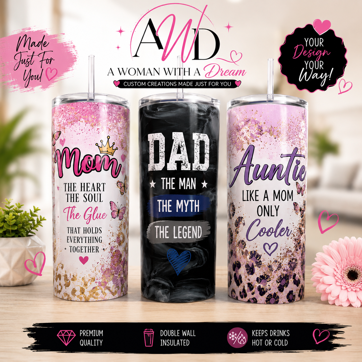 Custom Personalized Tumbler – Made Just for You,