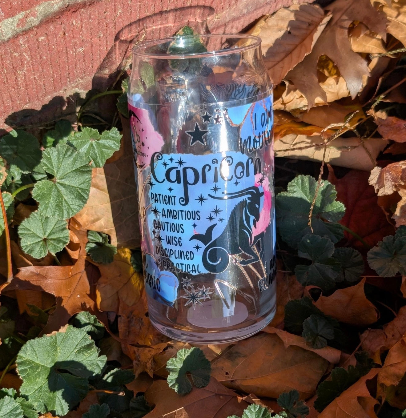 Zodiac Glass Cup