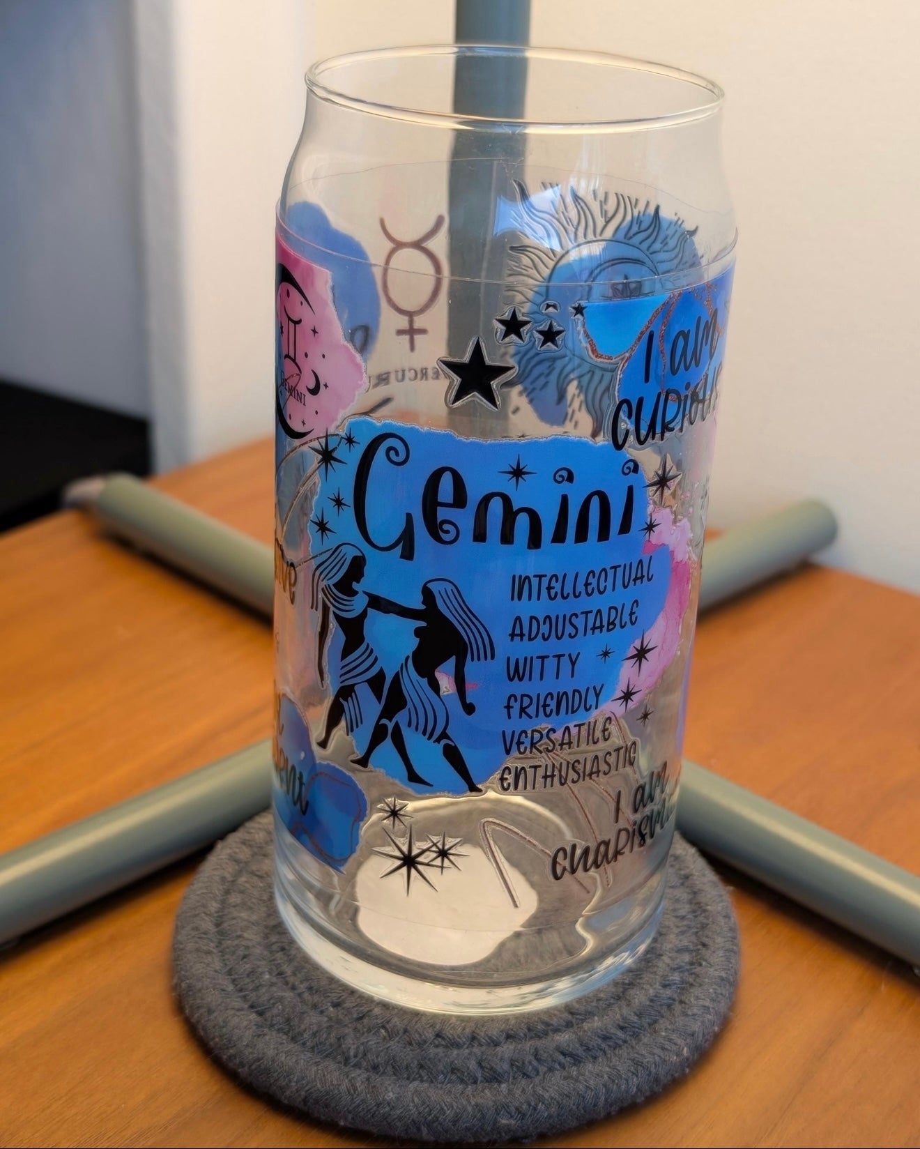 Zodiac Glass Cup