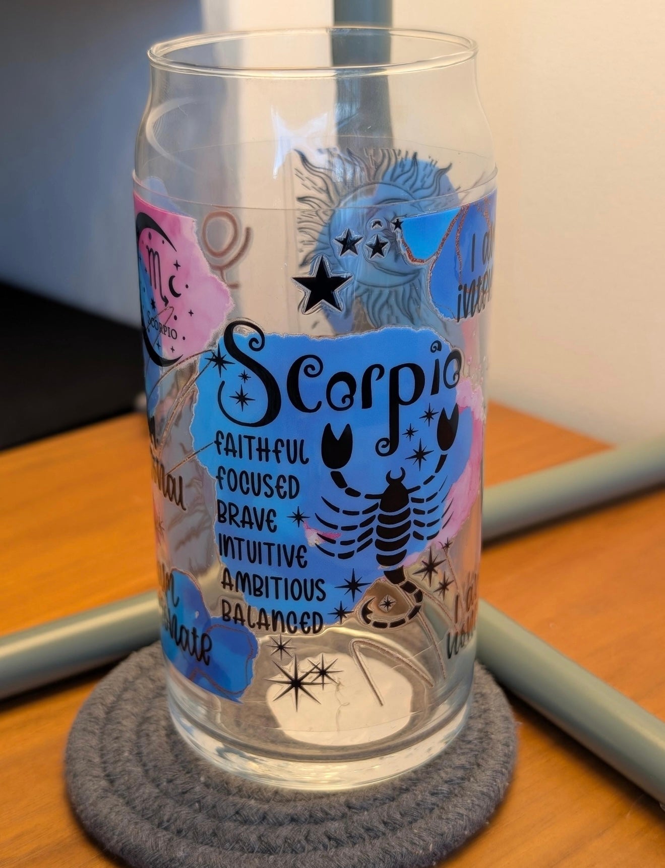 Zodiac Glass Cup