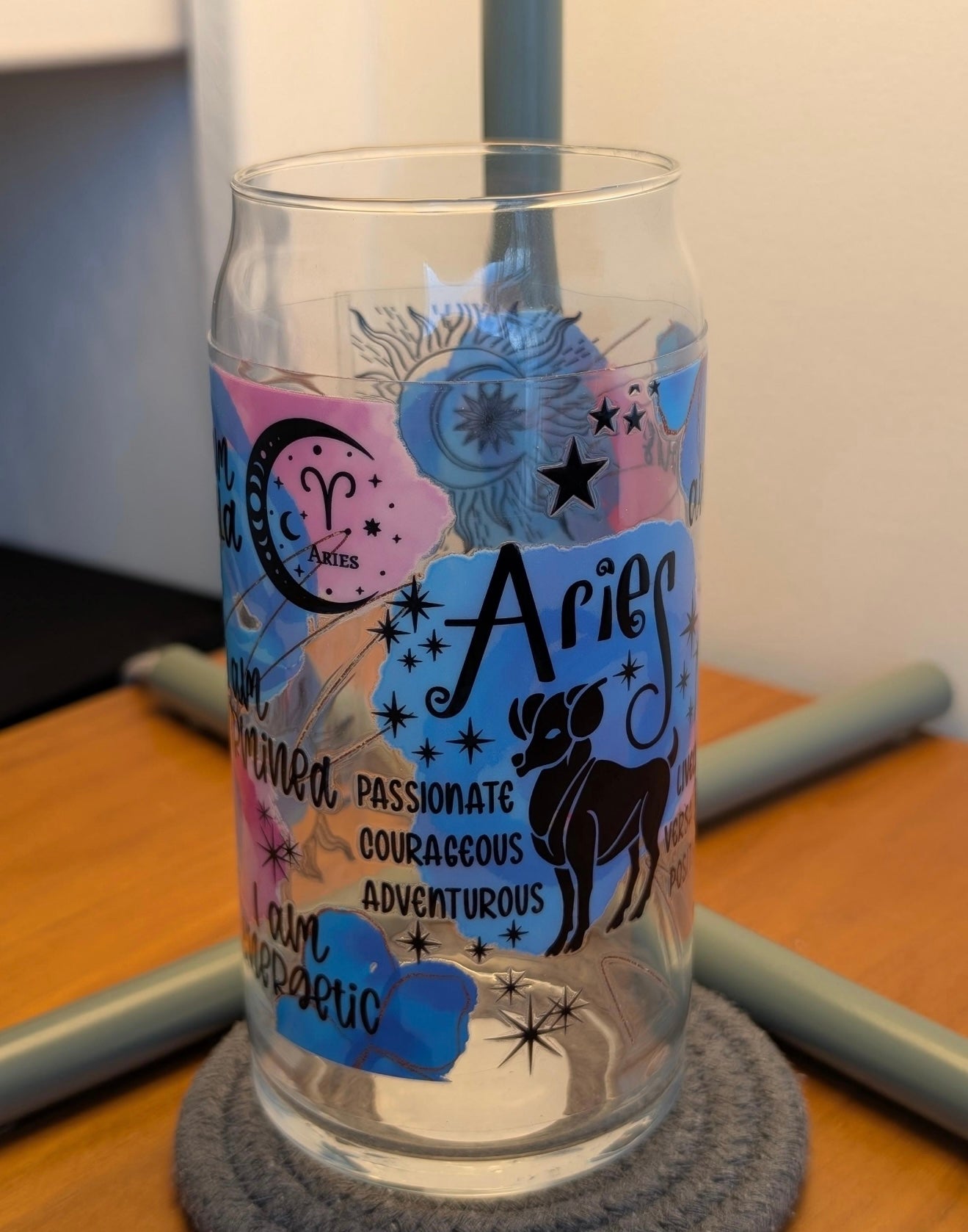 Zodiac Glass Cup
