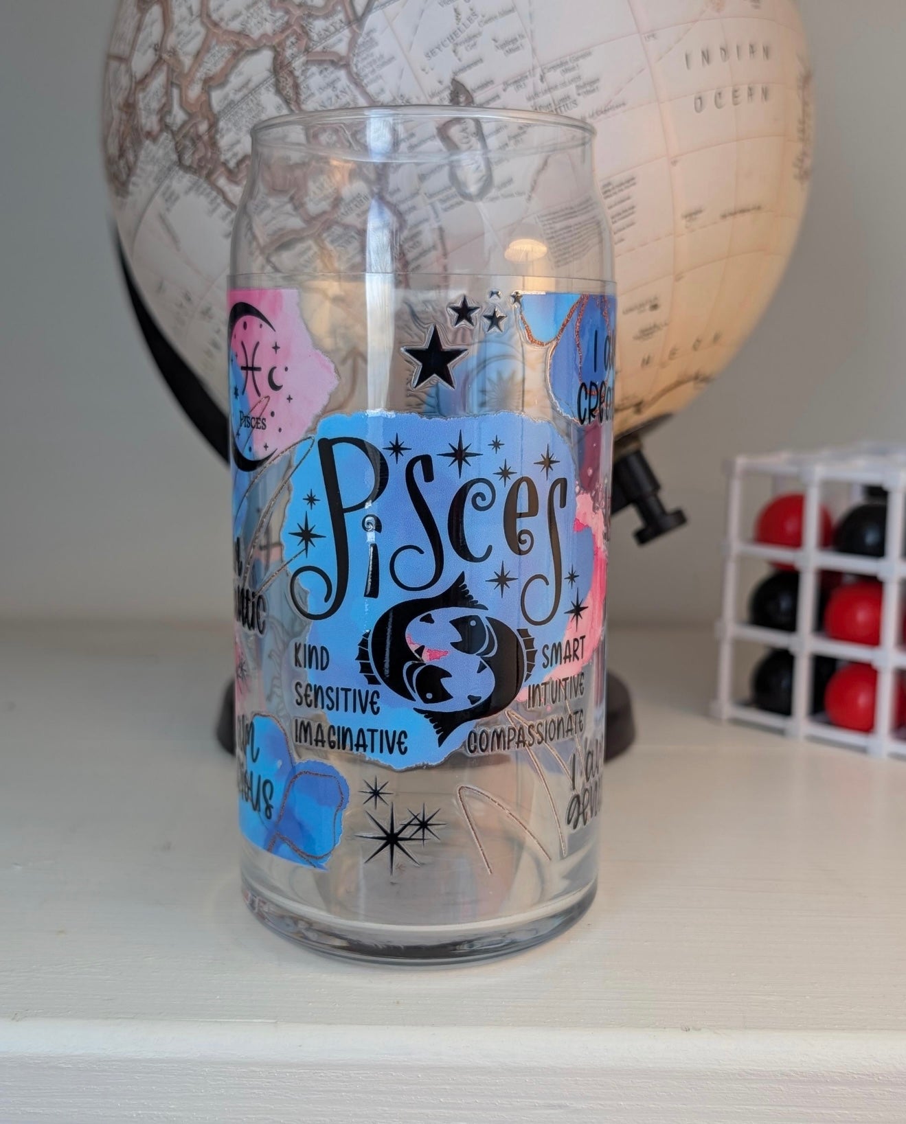 Zodiac Glass Cup