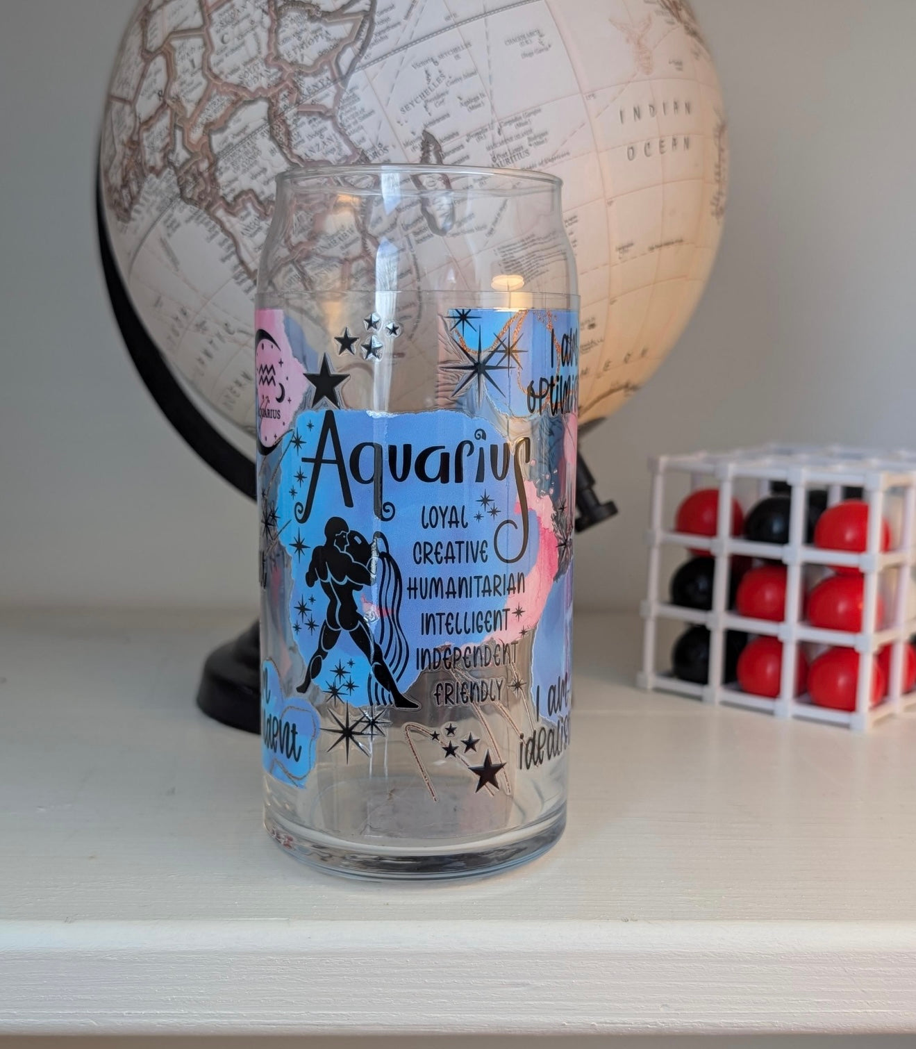 Zodiac Glass Cup