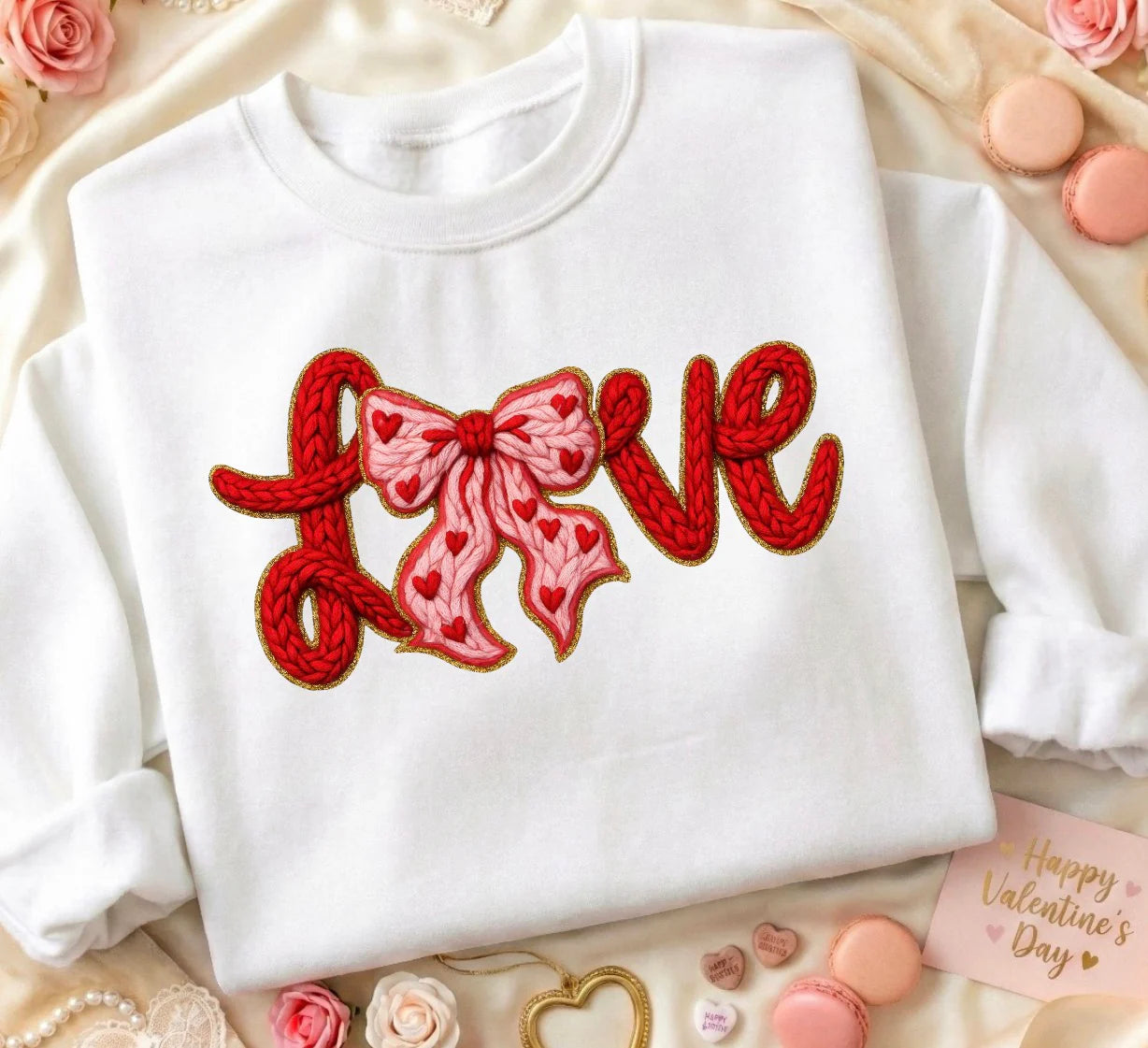 LOVE WITH BOW -T-Shirt