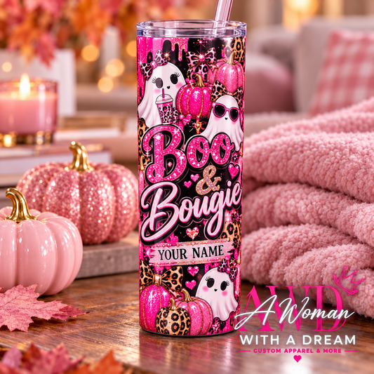 Boo & Bougie Personalized Halloween Tumbler