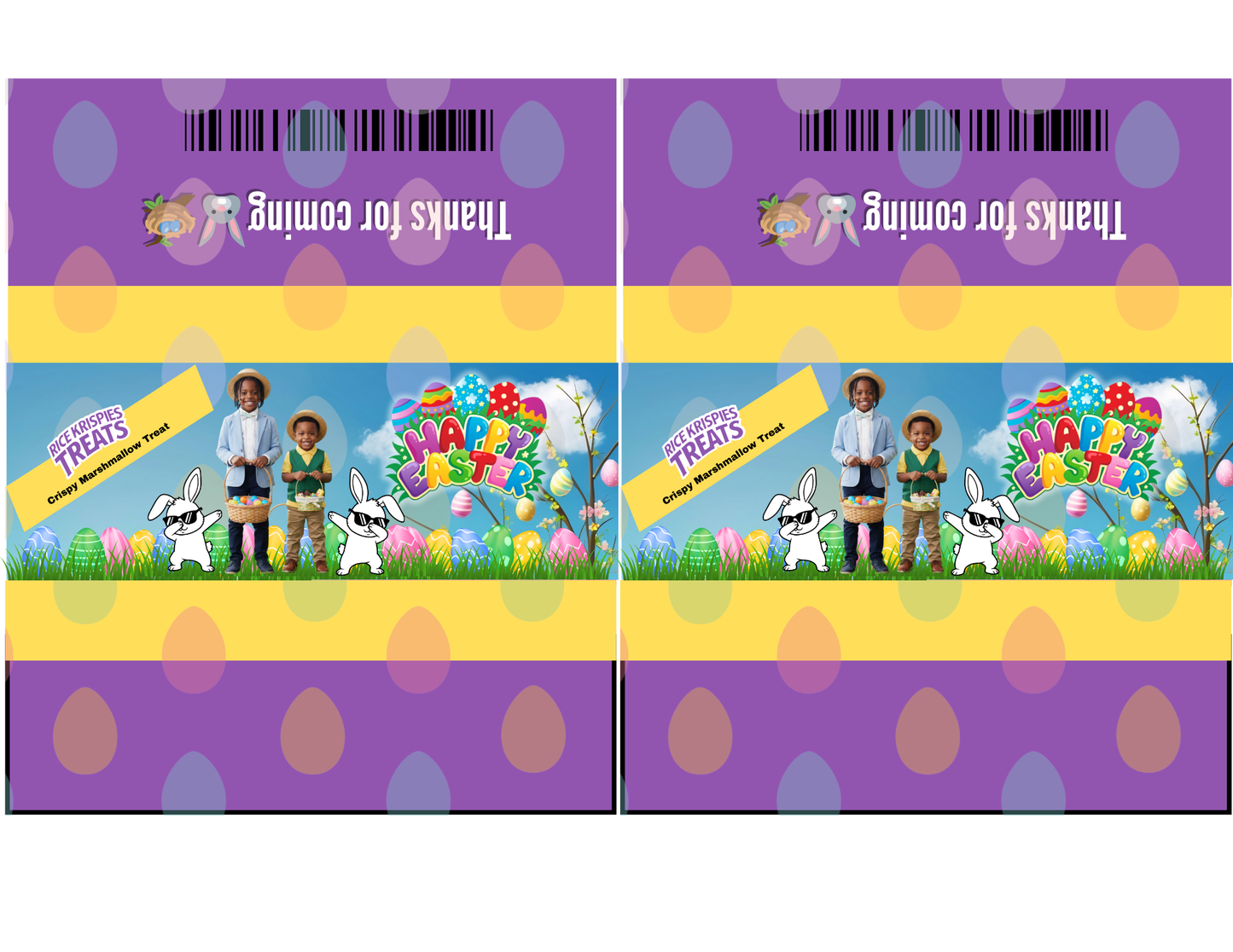 Editable Easter Treat Wrappers for Kids | Instant Download Party Favor Bundle