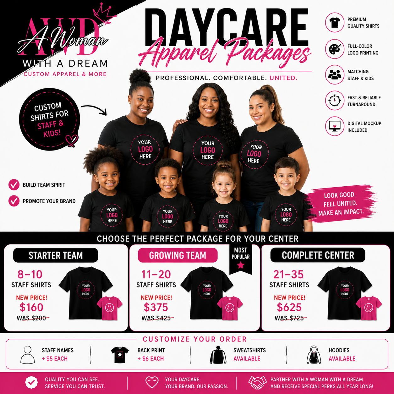 Daycare Apparel Packages